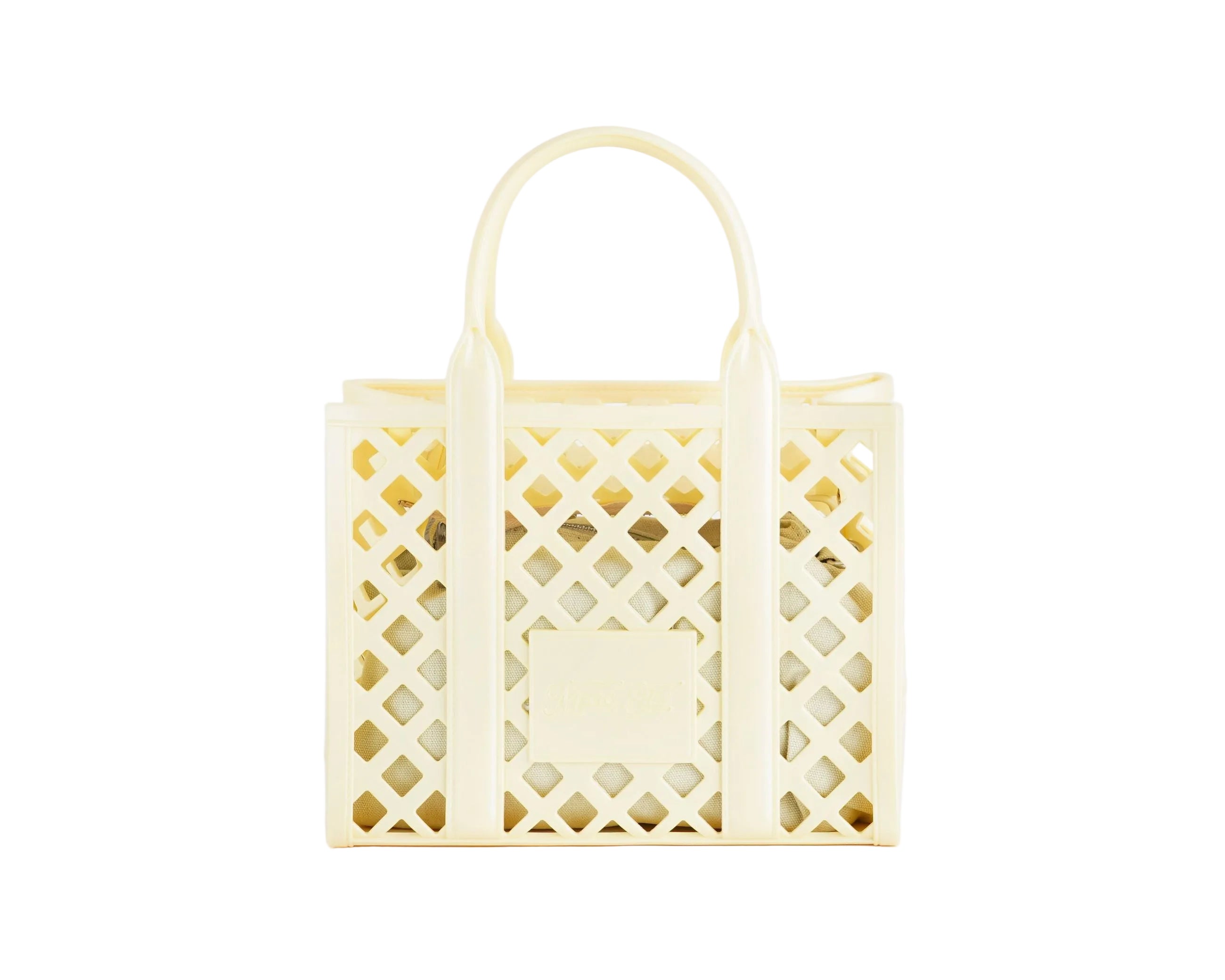 Borsa a mano Marc Ellis Flat Plot Donna Wax Yellow Silver - Vista frontale