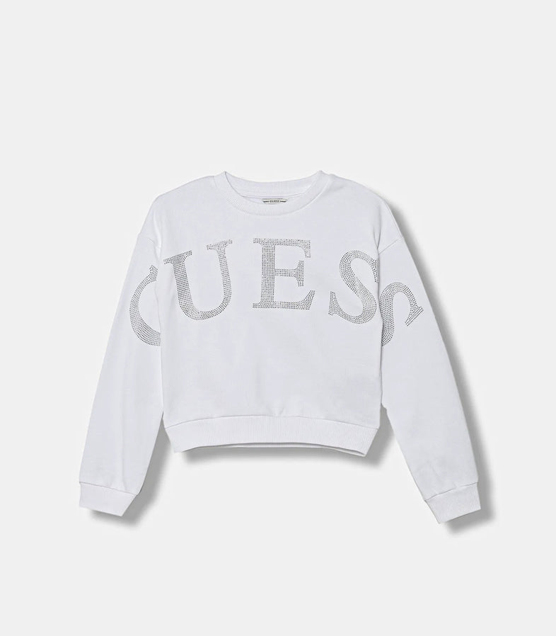 Felpa GUESS Active J5YQ09 Bianco Bambina