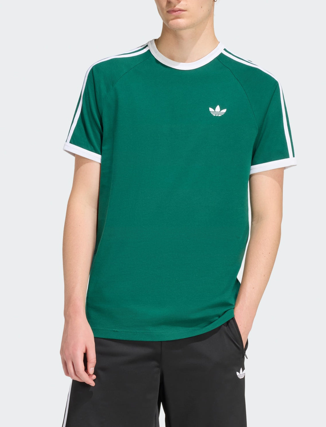 T-shirt Adidas 3-Stripes Collegiate Green Uomo