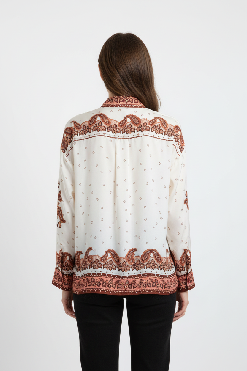 Jackie Shirt Brick - Posteriore