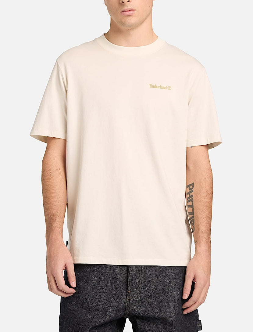 T-Shirt Timberland Magnet Back Graphic TB0A5MNVCM91 Vintage White Uomo