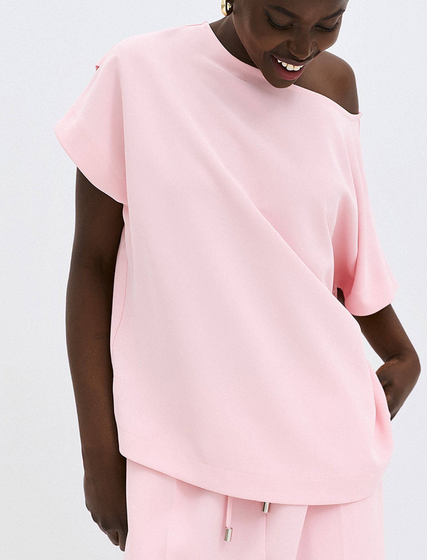 Blusa con pieghe sul retro Access Fashion 63-2601-282 Pink