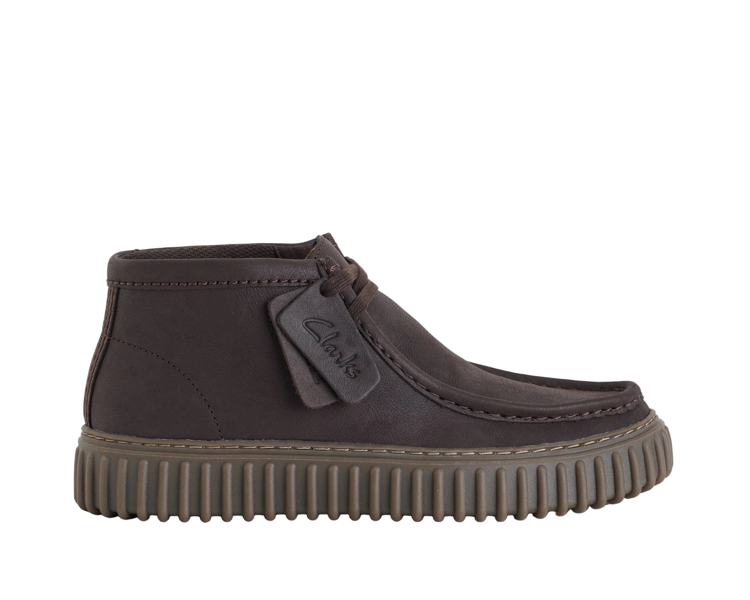 Stivaletti in pelle Clarks Torhill Hi 26327242 Marrone Uomo