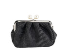 Pochette in Rafia Exe 950 black