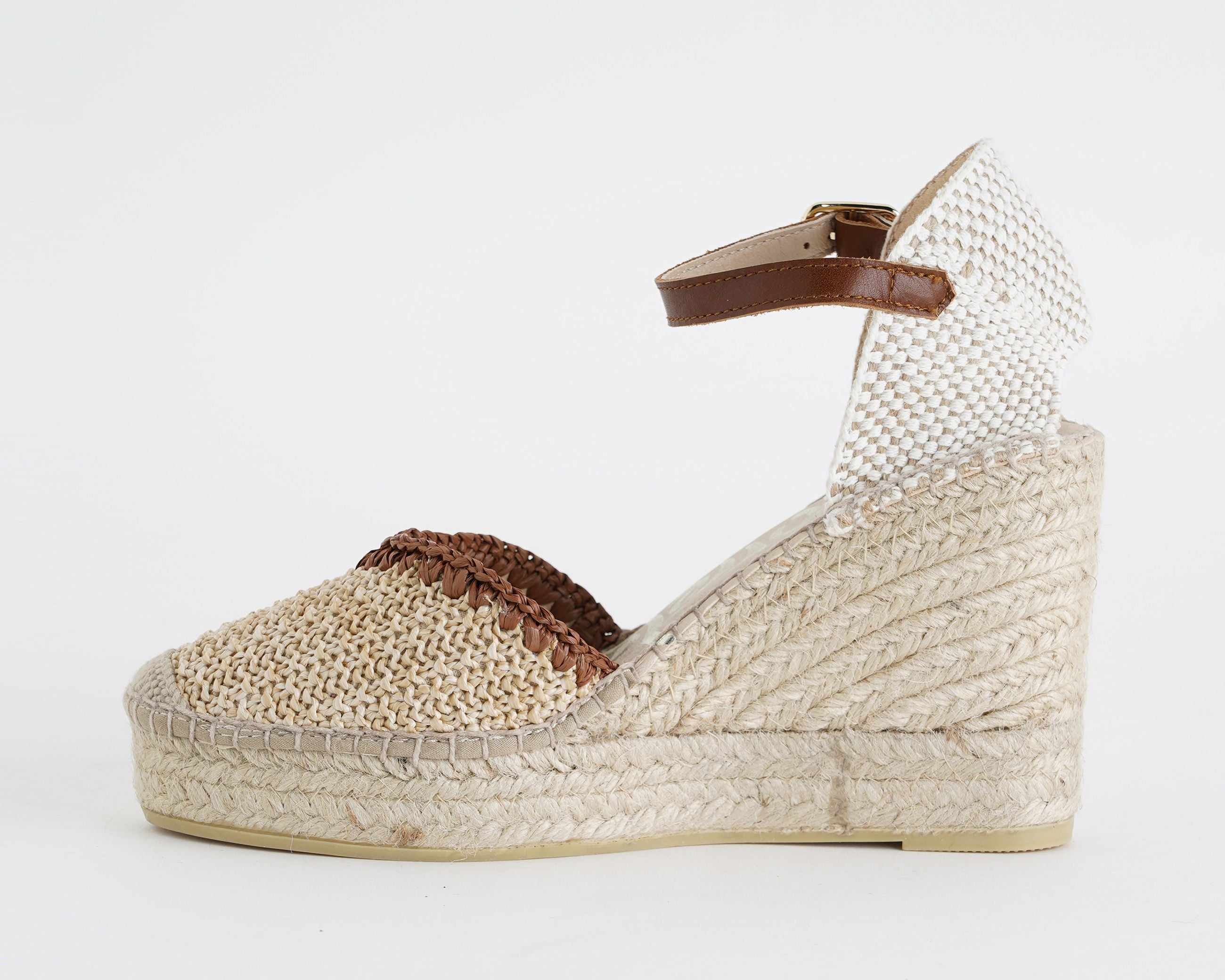 Espadrillas con zeppa Vidorreta 0248 Moka