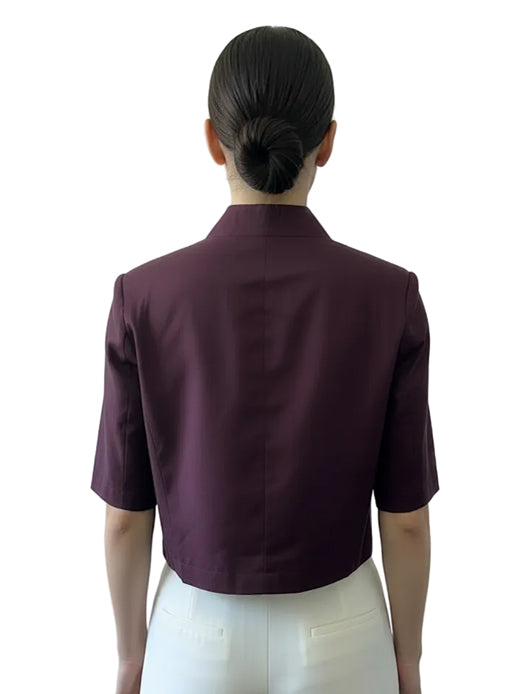 Blazer Cropped Boxy Vicolo TAB1865 Bordò