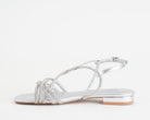 Sandalo L'Amour By Albano AV7034 Argento - Visione Laterale
