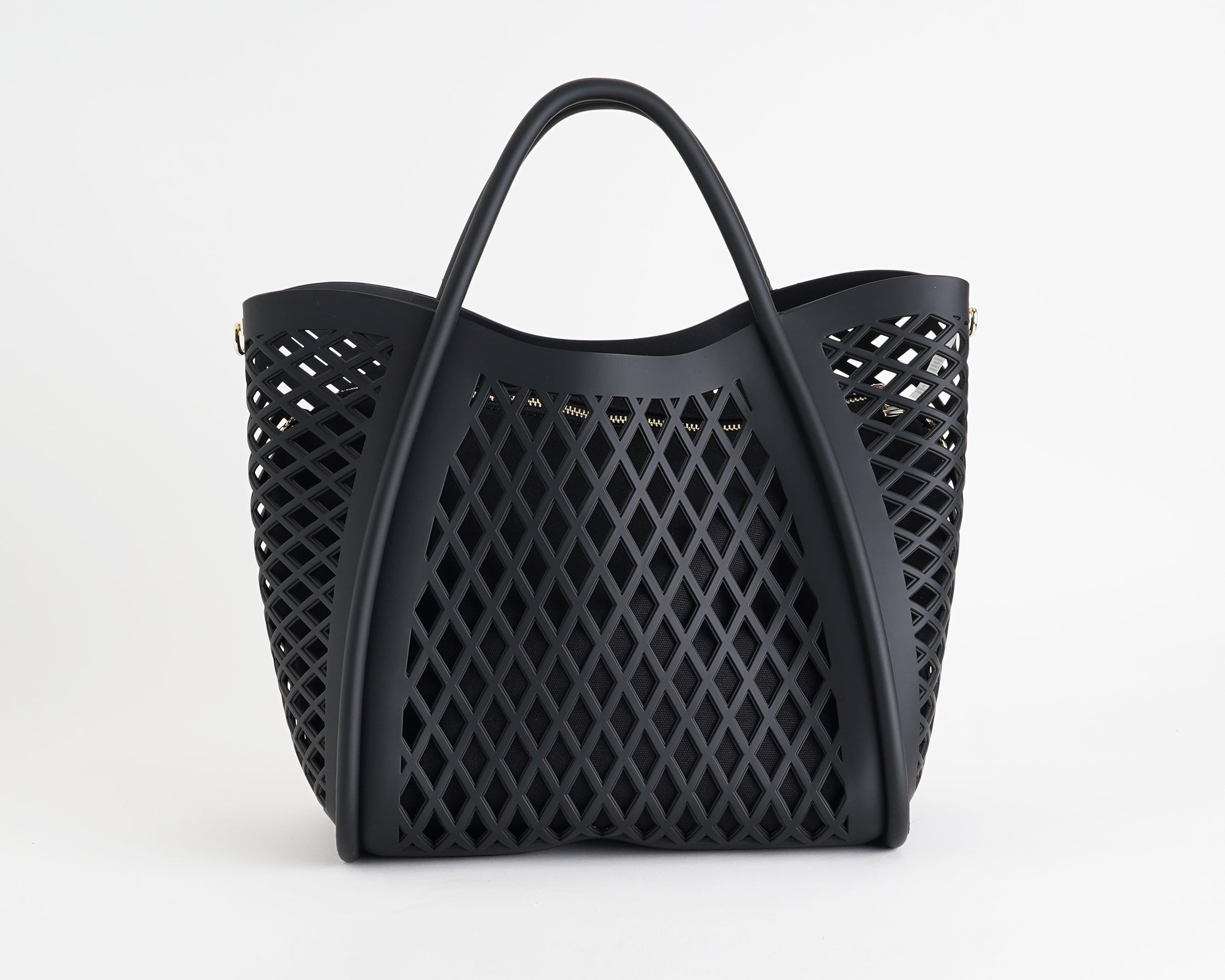Borsa a mano Marc Ellis FLAT BASKET M Donna Black Light Gold - Vista posteriore