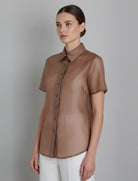 Camicia Anonyme Tencel Summer Shirt P16SB239 Nut