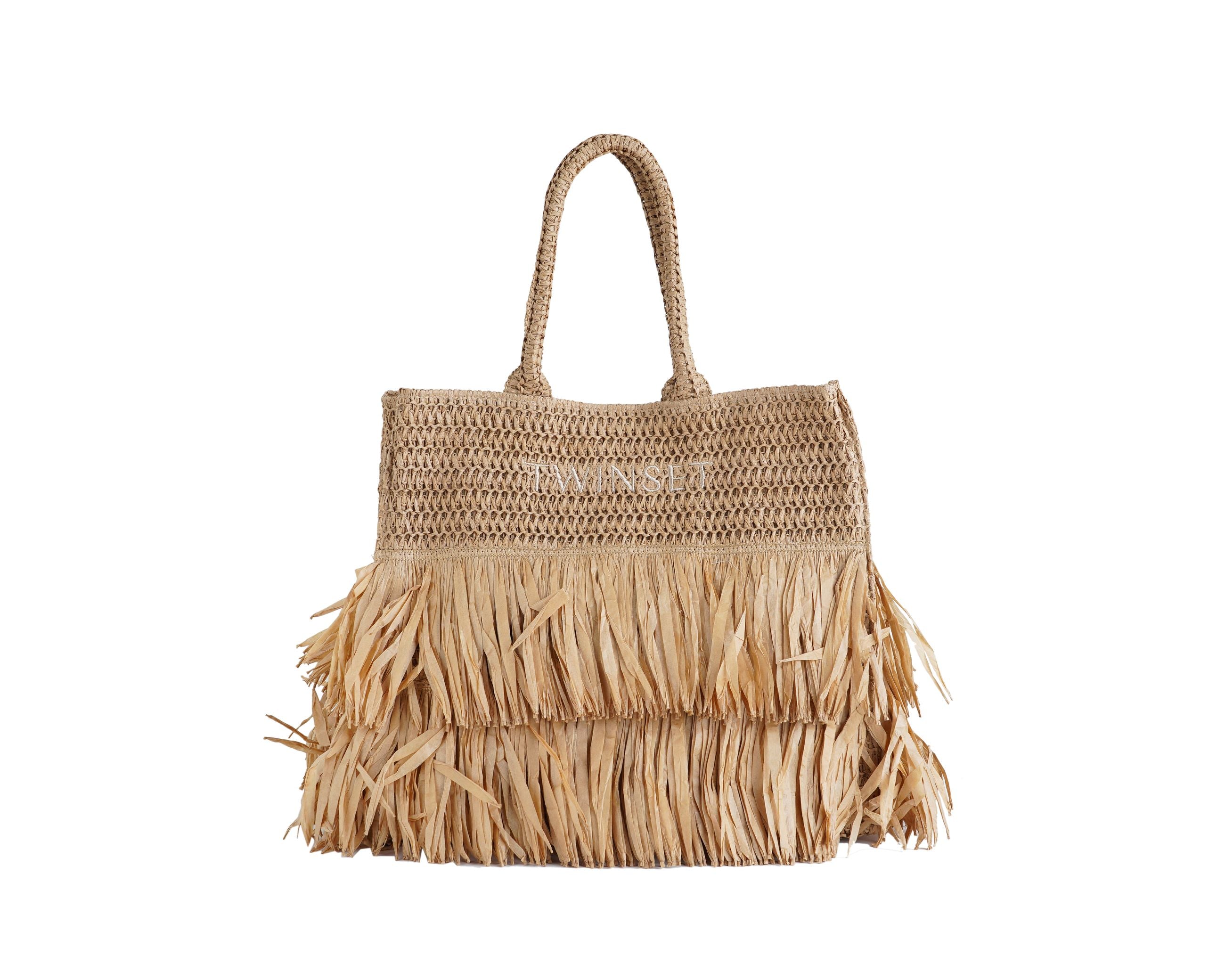 Borsa Shopper In Rafia Twinset 261LM8AAA Donna