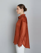 Camicia Anonyme Tencel Summer Shirt P26SB238 Brick