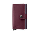 Portafoglio Secrid M-CRANBERRY colore Cranberry – miniwallet in pelle con protezione RFID e chiusura a bottone
