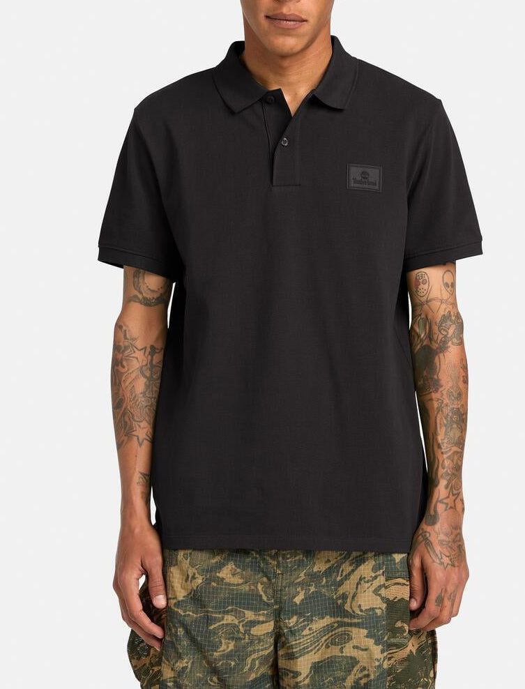 Polo Timberland Silicon Badge TB0A6HTY0011 Black Uomo