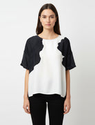 Blusa Anonyme Leaf A76SB087 Nero