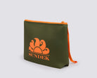 Clutch Bag in neoprene Sundek AM618ABNP300 Dk Ar Green