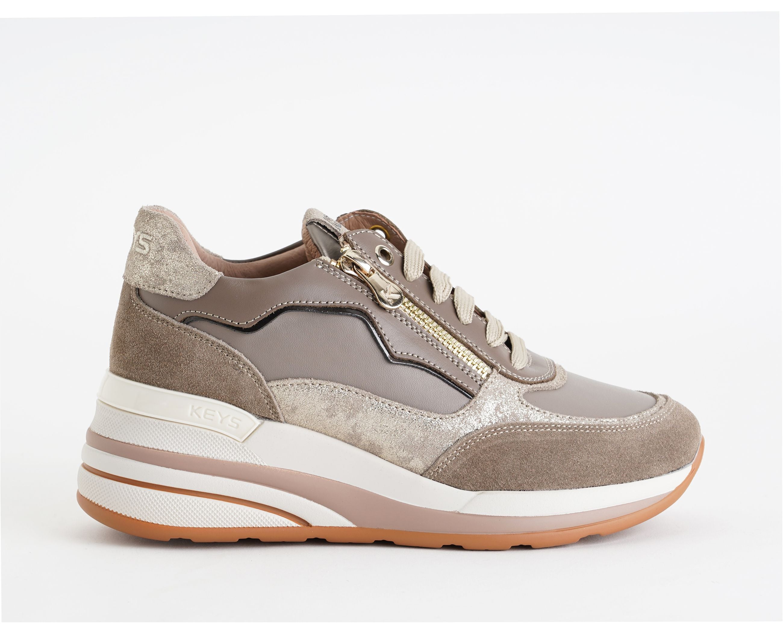 Sneakers con zeppa KEYS K-11220 Beige Donna