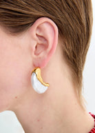 Orecchini Nalì Pendenti Con Perla PWOR0035 Bianco/Oro