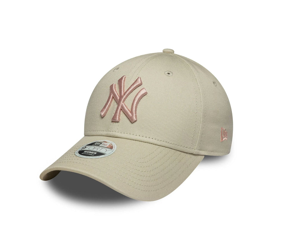 Cappello New Era 9FORTY New York Yankees MLB League Essential 60771733 Light Beige Donna