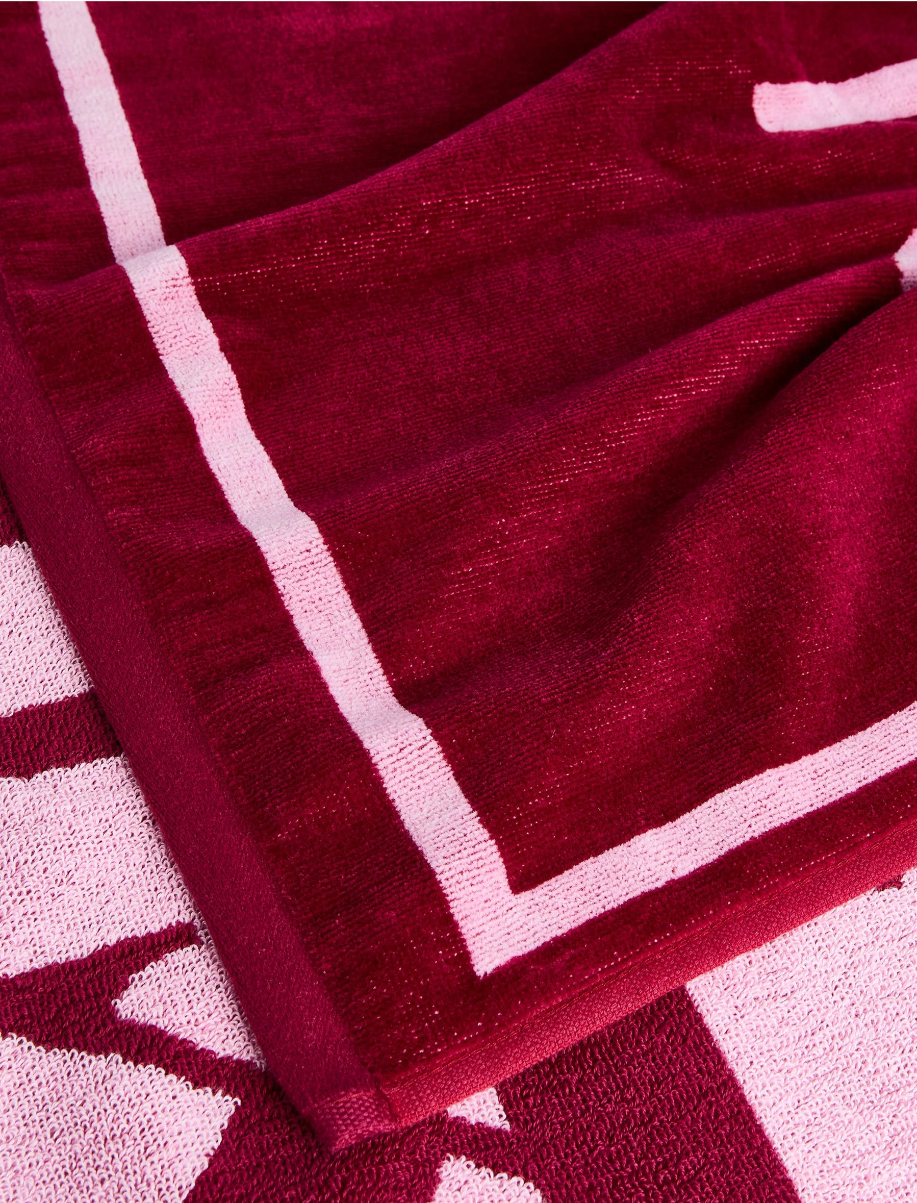 Telo Jacquard Sundek AM371ATC1000 Deep Scarlet