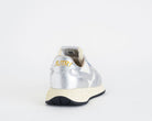 AUTRY Reelwind WWLW AN01 sneakers donna nylon bianco pelle metallizzata argento

