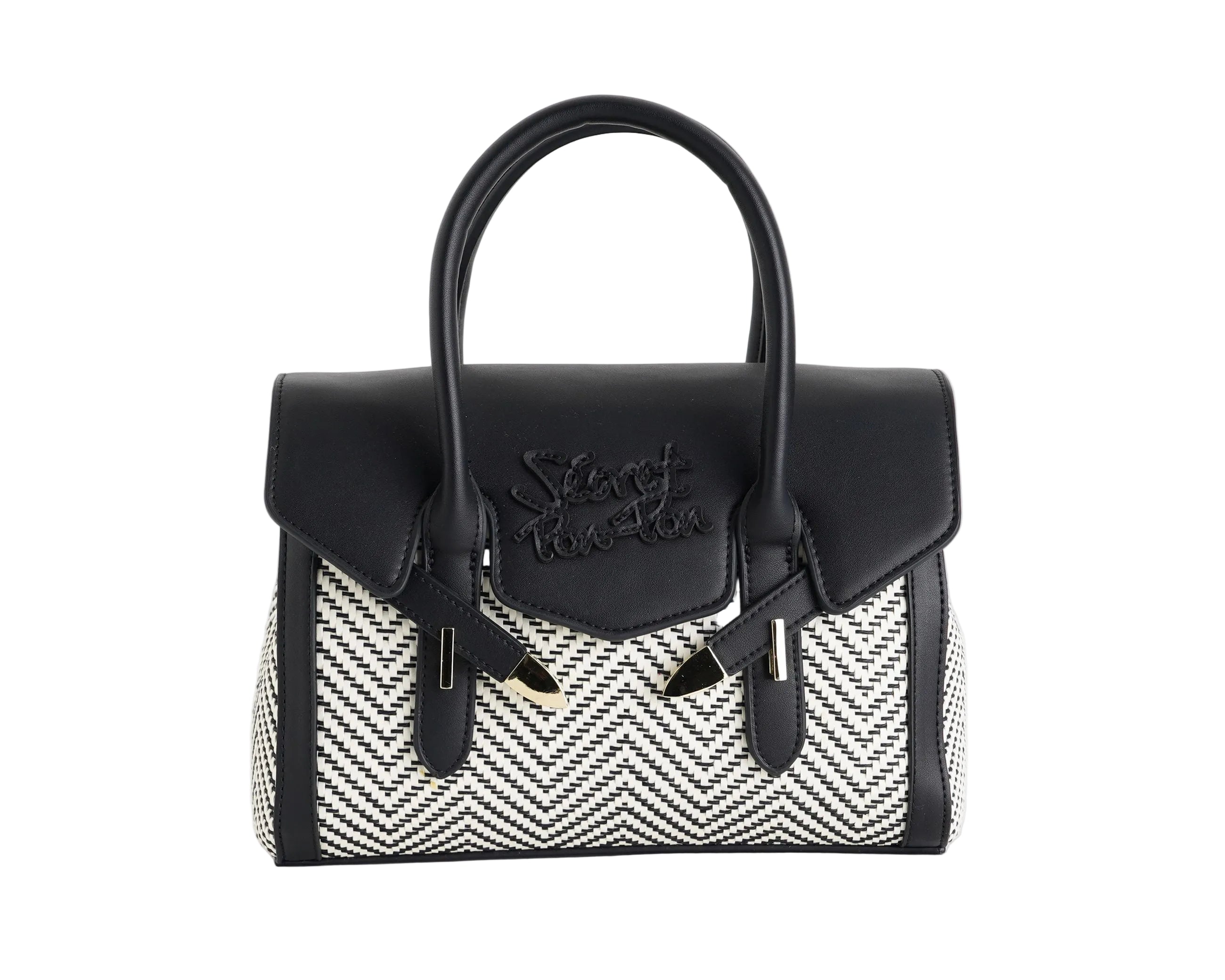 Borsa a mano SECRET PON-PON YALIS STRAW SMALL Black
