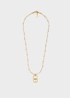 Collana Nalì Cordis con Pendente Cuore LNCL0196 Oro/Panna