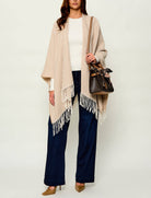 Poncho Liu Jo New Logo Chain 2F6038 T2742 Burro