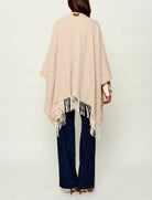 Poncho Liu Jo New Logo Chain 2F6038 T2742 Burro