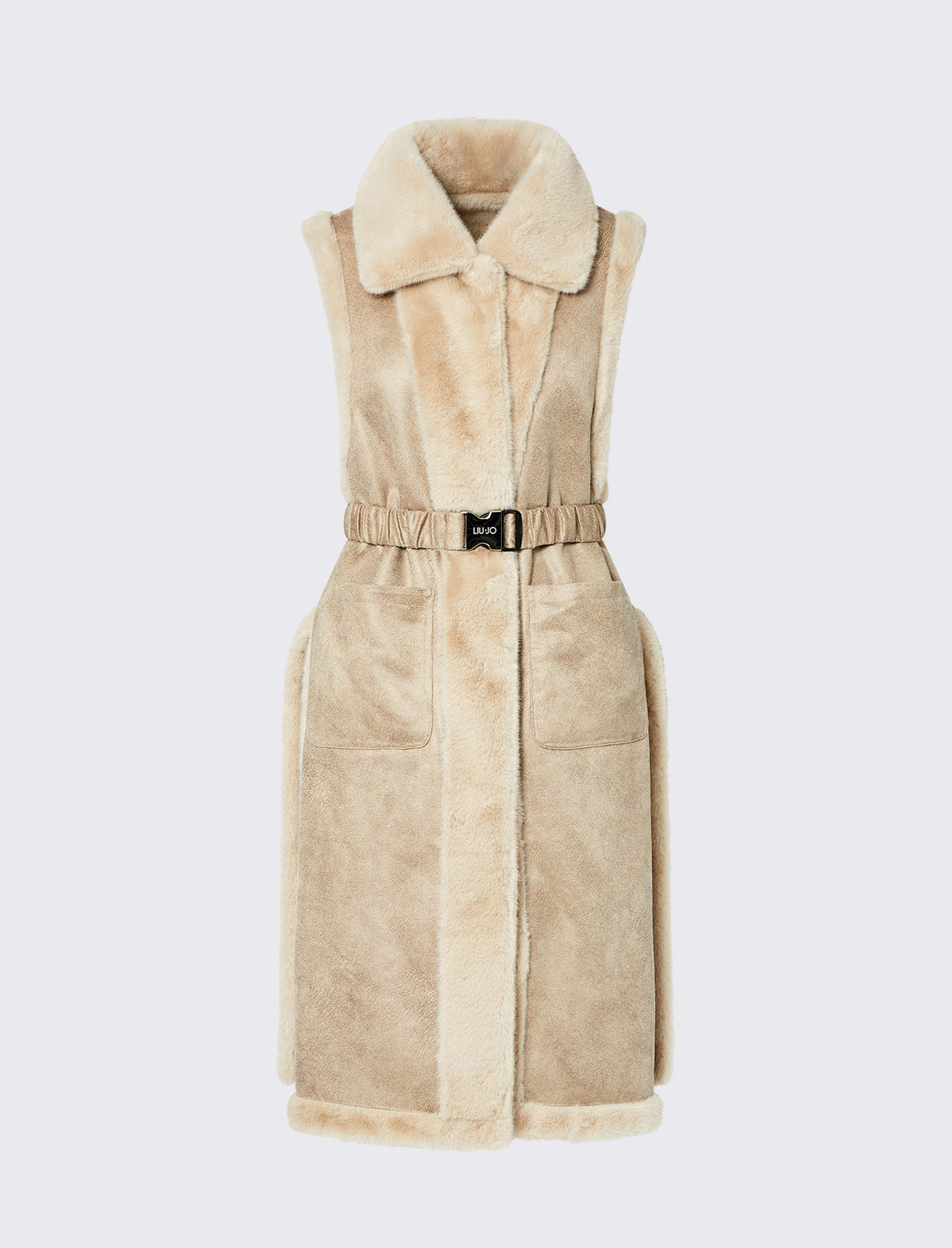 Gilet in montone sintetico Liu Jo 2F6050 T0300 Burro