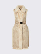 Gilet in montone sintetico Liu Jo 2F6050 T0300 Burro