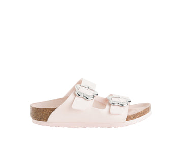 Sandalo Birkenstock Arizona Flower Buckle Bambina Light Rosa