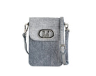Mini Bag a tracolla Marc Ellis KOURTNEY CASE Jeans/Silver