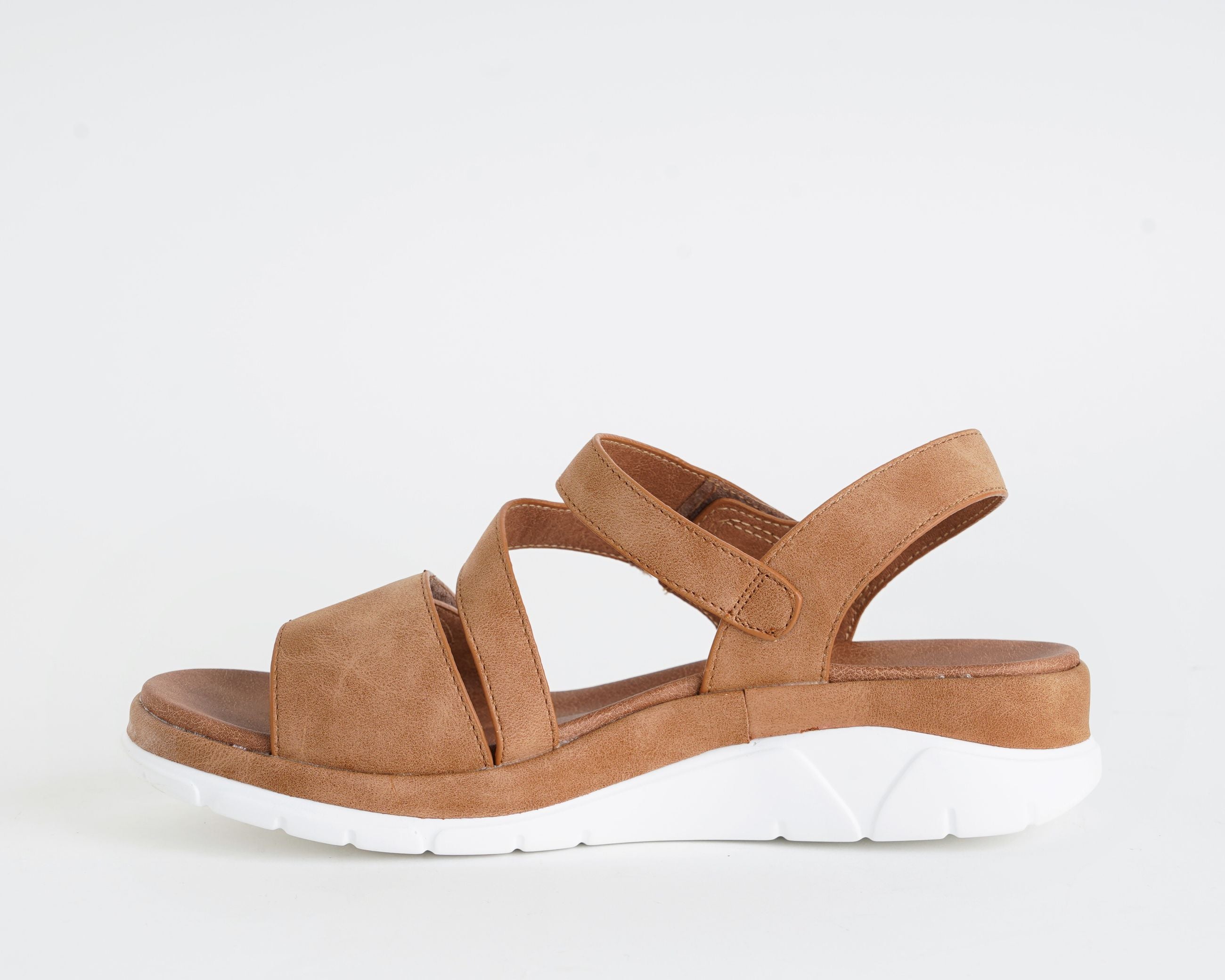 Sandali CINZIA SOFT BZ404 Similpelle Camel – Donna
