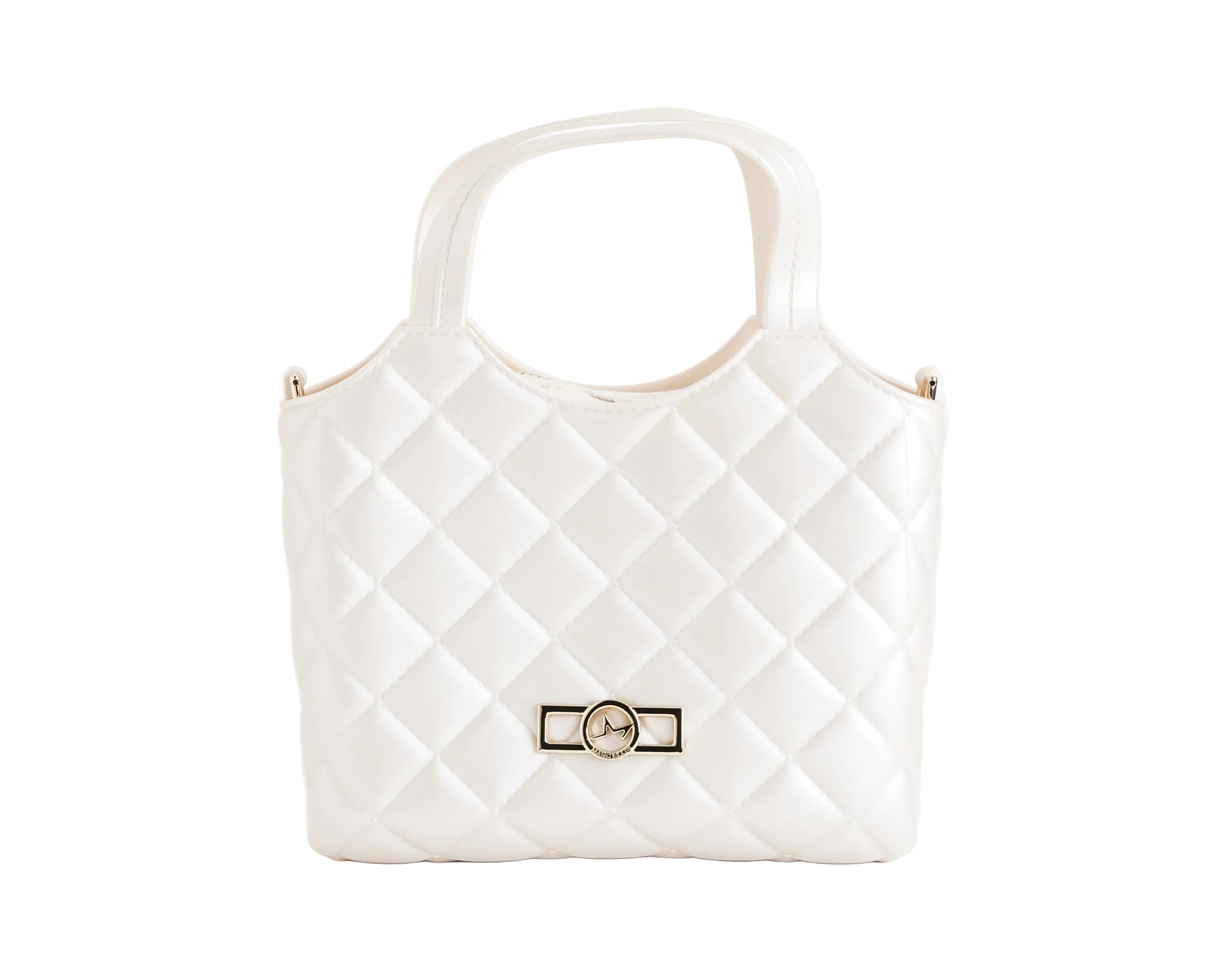 Borsa a mano Marc Ellis Flat Teen Donna Beige Light Gold - Vista frontale