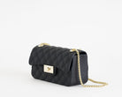 Borsa a spalla Marc Ellis Flat Falcon XS Donna Black Light Gold - Vista laterale