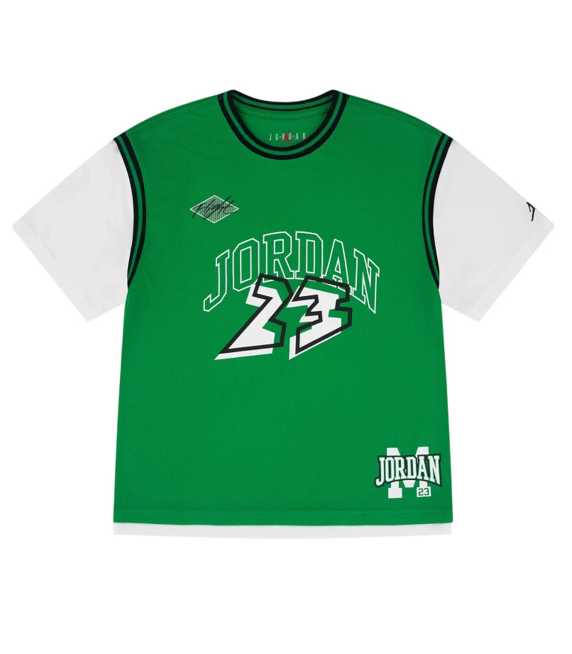 T-shirt in jersey Jordan Dynasty 95F953-F4F colore Lucky Green — HADDAD JORDAN