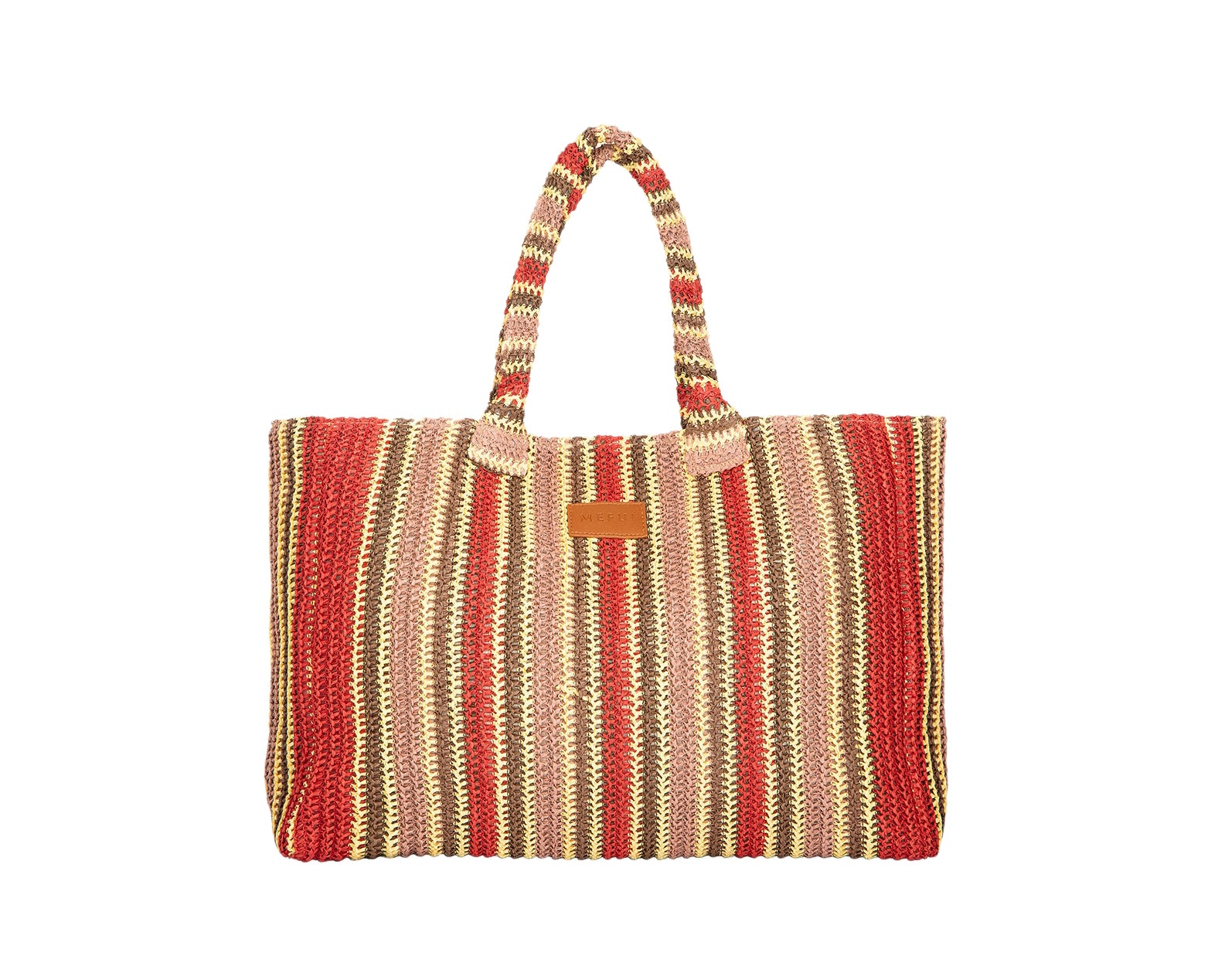 Maxi Bag Me Fui SW0085RD in rafia Rosso Donna