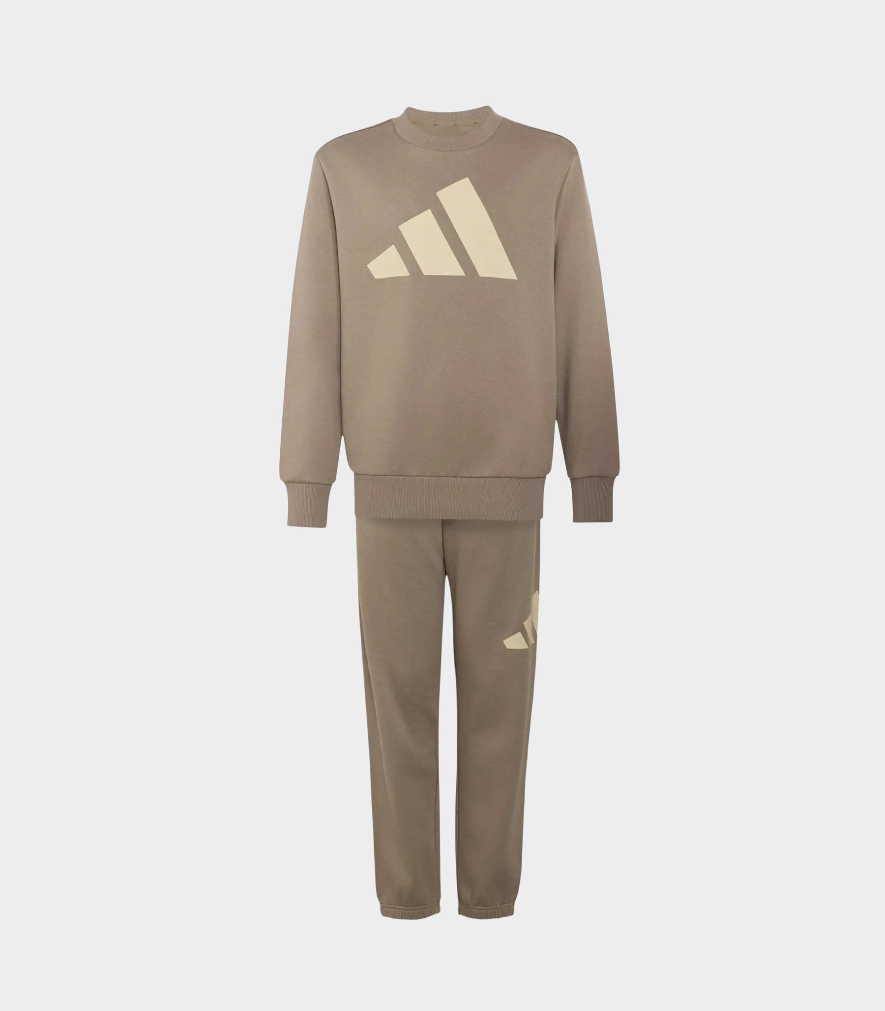 Completo tuta Adidas Essentials KQ7833 Khaki/Lime unisex bambino