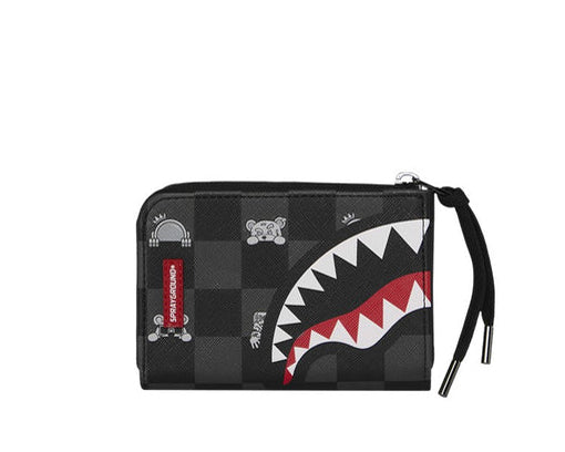Portafoglio SPRAYGROUND Gray Peeking Character Check 910W8917NSZ Multicolore – Unisex