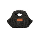 Mini Bag Me Fui SW0065BK in rafia Nero Donna