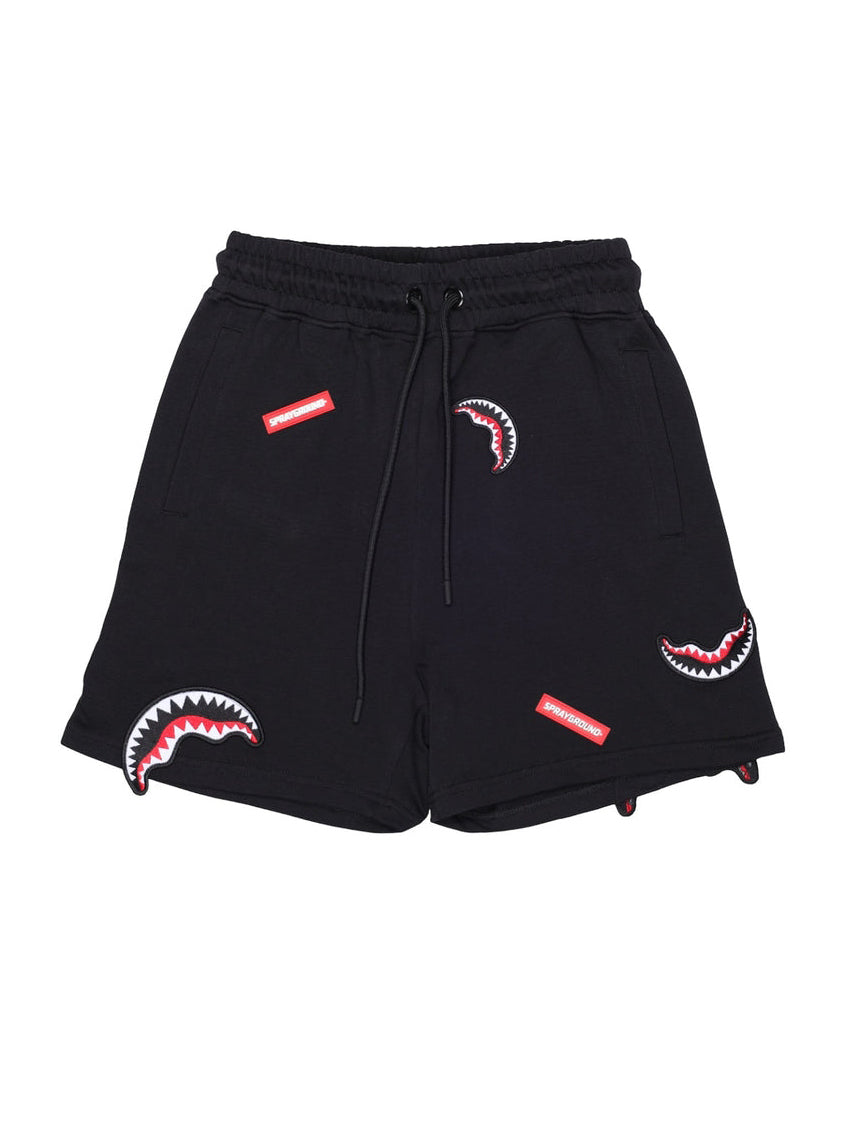 SPRAYGROUND SP847EBLK Shorts Sharkpatches Uomo Nero
