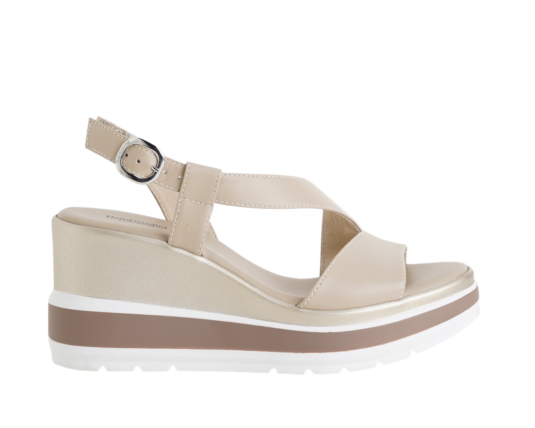 Sandalo con zeppa Donna