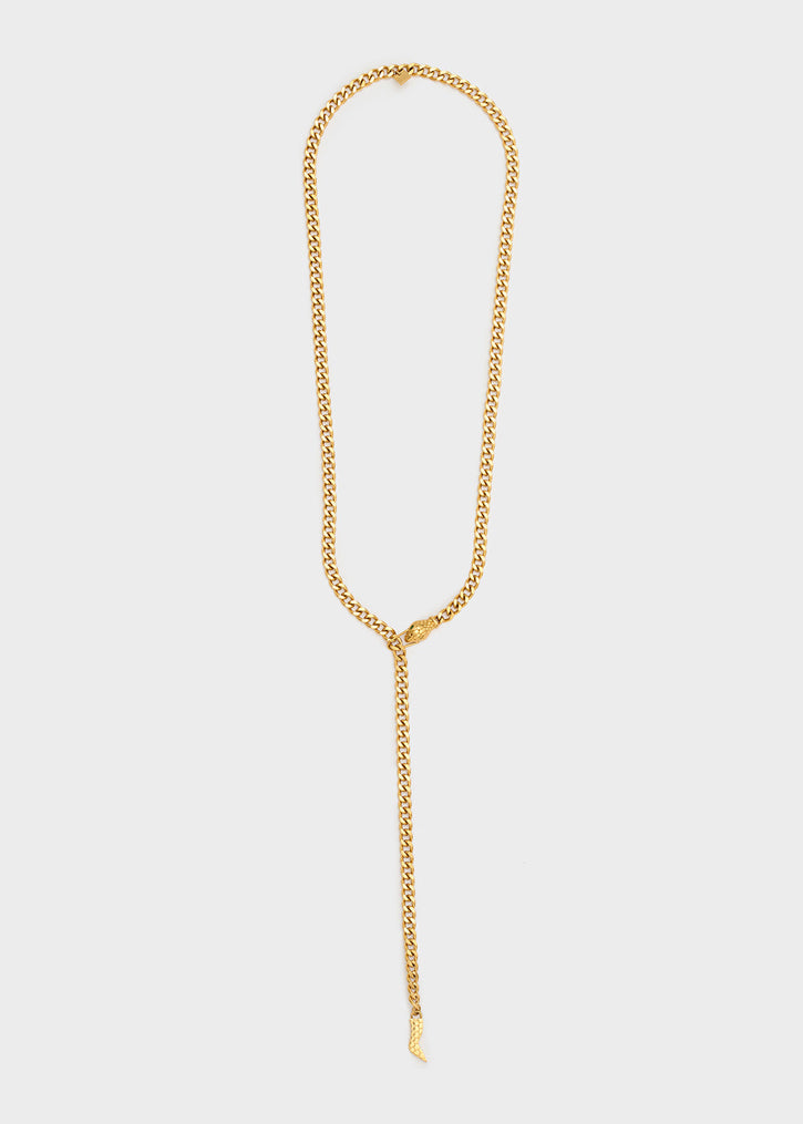 Collana lunga serpente acciaio inox NALI' DWCL0109 Oro Donna
