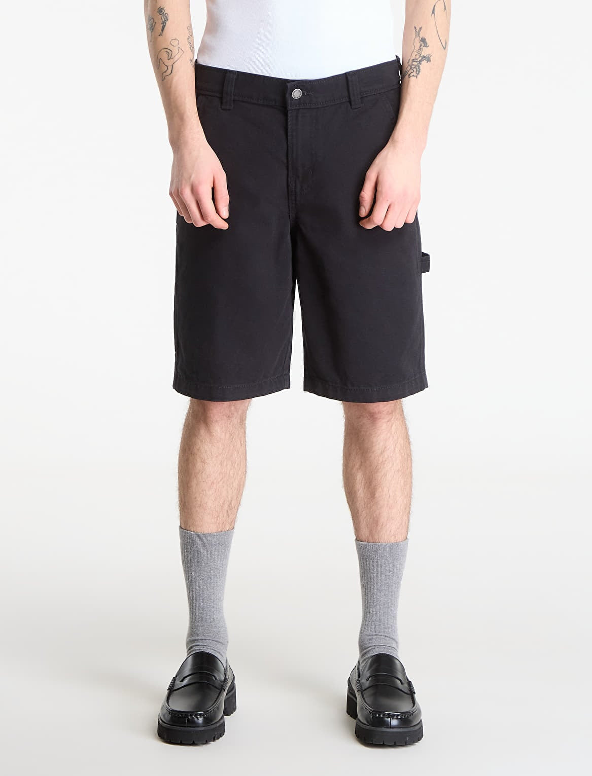 Dickies Canvas Carpenter Short Black DK0A888GBLK1 – Shorts uomo in canvas workwear