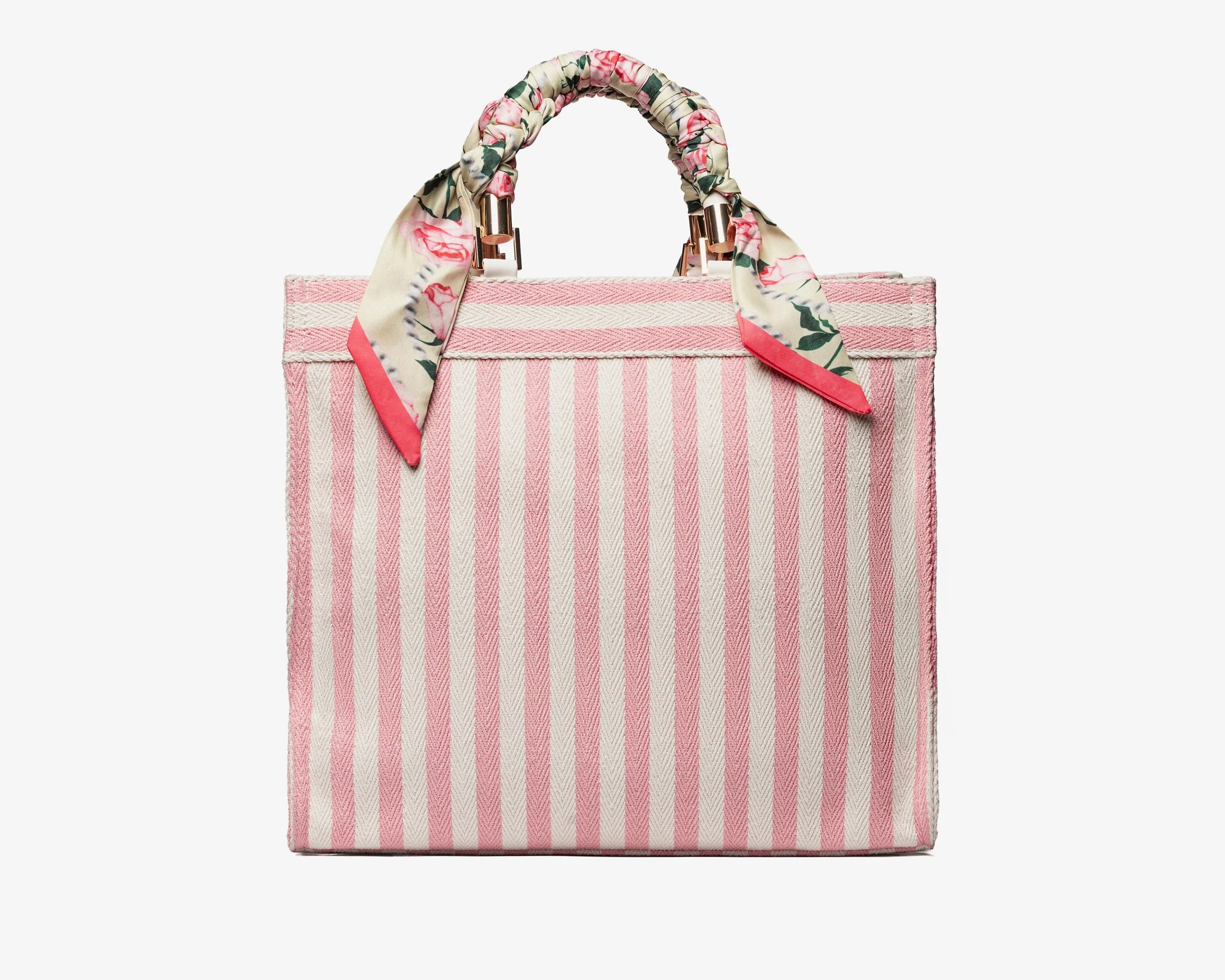 Borsa a mano Sécret Pon-Pon Saint Tropez Bag M Beige/Rose Donna – tracolla regolabile, chiusura zip, H.31xL.35xP.14 cm
