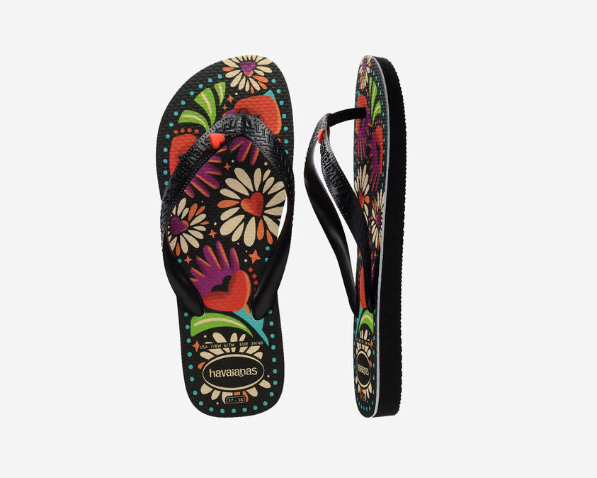 Havaianas Top Begonia Coracao 4150745 Black (00090)