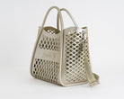 Borsa a mano Marc Ellis FLAT BASKET M Donna Khaki Silver - Vista laterale