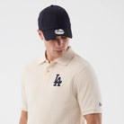 Polo New Era LA Dodgers MLB Rib 60856193 uomo colore bianco Open White (110)