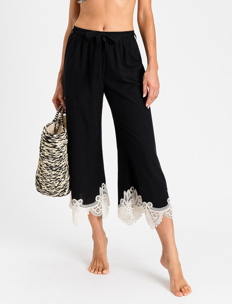 Pantalne cropped in mussola Twinset 261LM2DBB Donna