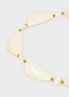 Collana Nalì Con Elementi Resina E Sfere EMCL1137 Bianco